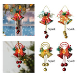 Maxbell Christmas Bell Ornaments Party Supplies Bowknot for Outdoor Indoor Window Style A