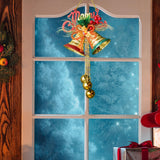 Maxbell Christmas Bell Ornaments Party Supplies Bowknot for Outdoor Indoor Window Style A