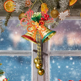 Maxbell Christmas Bell Ornaments Party Supplies Bowknot for Outdoor Indoor Window Style A