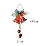 Maxbell Christmas Bell Ornaments Party Supplies Bowknot for Outdoor Indoor Window Style B