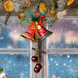 Maxbell Christmas Bell Ornaments Party Supplies Bowknot for Outdoor Indoor Window Style B