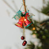 Maxbell Christmas Bell Ornaments Party Supplies Bowknot for Outdoor Indoor Window Style B
