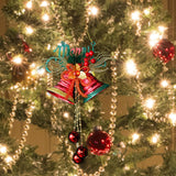 Maxbell Christmas Bell Ornaments Party Supplies Bowknot for Outdoor Indoor Window Style B