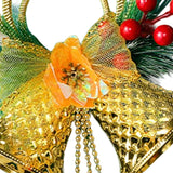 Maxbell Christmas Bell Ornaments Party Supplies Bowknot for Outdoor Indoor Window Style C