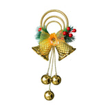 Maxbell Christmas Bell Ornaments Party Supplies Bowknot for Outdoor Indoor Window Style C