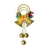 Maxbell Christmas Bell Ornaments Party Supplies Bowknot for Outdoor Indoor Window Style C
