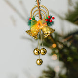 Maxbell Christmas Bell Ornaments Party Supplies Bowknot for Outdoor Indoor Window Style C