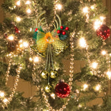 Maxbell Christmas Bell Ornaments Party Supplies Bowknot for Outdoor Indoor Window Style C