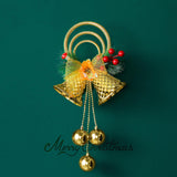 Maxbell Christmas Bell Ornaments Party Supplies Bowknot for Outdoor Indoor Window Style C