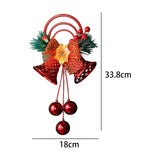 Maxbell Christmas Bell Ornaments Party Supplies Bowknot for Outdoor Indoor Window Style D
