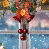 Maxbell Christmas Bell Ornaments Party Supplies Bowknot for Outdoor Indoor Window Style D