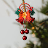 Maxbell Christmas Bell Ornaments Party Supplies Bowknot for Outdoor Indoor Window Style D