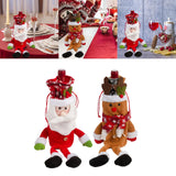 Maxbell Bottle Cover Bottle Holder Protective Sleeve for Christmas Indoor Party Santa Claus