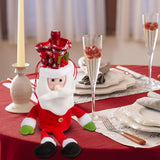 Maxbell Bottle Cover Bottle Holder Protective Sleeve for Christmas Indoor Party Santa Claus