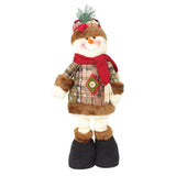 Maxbell Santa Claus Figurine Decoration Standing Long Legs for Xmas Holiday Birthday Snowman