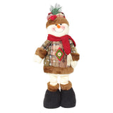 Maxbell Santa Claus Figurine Decoration Standing Long Legs for Xmas Holiday Birthday Snowman