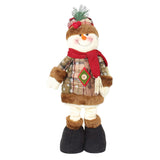 Maxbell Santa Claus Figurine Decoration Standing Long Legs for Xmas Holiday Birthday Snowman