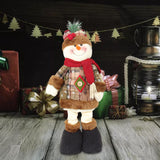 Maxbell Santa Claus Figurine Decoration Standing Long Legs for Xmas Holiday Birthday Snowman