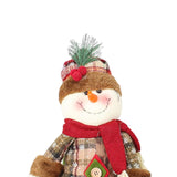 Maxbell Santa Claus Figurine Decoration Standing Long Legs for Xmas Holiday Birthday Snowman