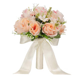 Maxbell Romantic Wedding Bridal Bouquet Multi Colors for Anniversary Church Wedding Pink