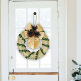 Maxbell 9.8inch Xmas Wreath Tabletop Centerpieces for Farmhouse Parties Fireplace Aureate