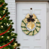 Maxbell 9.8inch Xmas Wreath Tabletop Centerpieces for Farmhouse Parties Fireplace Aureate