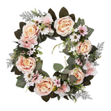 Maxbell 45cm Artificial Wreath Photography Props Garland for Living Room Home Door Yellow