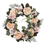 Maxbell 45cm Artificial Wreath Photography Props Garland for Living Room Home Door Yellow