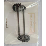 Maxbell 2Pcs Skull Barrettes Hairpin Scary Hair Accessory for Festival Decorations