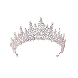 Maxbell Princess Elegant Headwear Fancy Tiaras Alloy for Engagement Parties Wedding