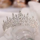 Maxbell Princess Elegant Headwear Fancy Tiaras Alloy for Engagement Parties Wedding