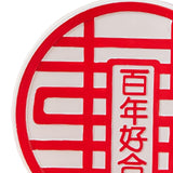 Maxbell Chinese Wedding Double Happiness Crafts Creative Decorations for Bedroom White