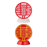 Maxbell Chinese Wedding Double Happiness Crafts Creative Decorations for Bedroom White