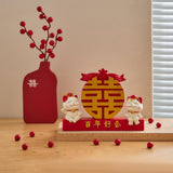 Maxbell Tradition Chinese Red Happy Wedding Party Supplies Table Ornament Creative