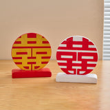 Maxbell Tradition Chinese Red Happy Wedding Party Supplies Table Ornament Creative