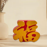 Maxbell Chinese Wedding Room Happiness Crafts Chinese Character Resin Exquisite style A