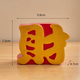 Maxbell Chinese Wedding Room Happiness Crafts Chinese Character Resin Exquisite style B