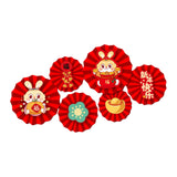 Maxbell Chinese Decoration Wall Sticker Decals Paper Flowers Fan for Bedroom Decor style A