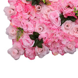 Maxbell Flower Panels silk Floral Backdrop for Wedding Stage Pink