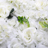 Maxbell Flower Panels silk Floral Backdrop for Wedding Stage White