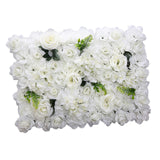 Maxbell Flower Panels silk Floral Backdrop for Wedding Stage White