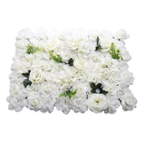 Maxbell Flower Panels silk Floral Backdrop for Wedding Stage White