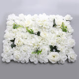 Maxbell Flower Panels silk Floral Backdrop for Wedding Stage White