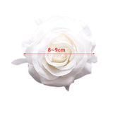 Maxbell 10Pcs Artificial Silk Flower Heads Floral Arrangements for Party Craft White