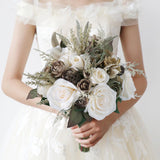 Maxbell Bridal Bouquets Bridal Holding Wedding Bouquet for Engagement Decoration