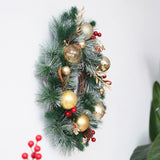 Maxbell 17.7inch Christmas Garland Hanging Accessories for Parties Winter Holiday