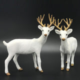 Maxbell Deer Figurines Statue Crafts for Living Room Cabinet Housewarming Gifts Style A