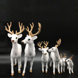 Maxbell Deer Figurines Statue Crafts for Living Room Cabinet Housewarming Gifts Style A
