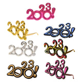 Maxbell 2023 Funny Glasses Eve Party Supplies Photo Prop for Kids Celebration Rose