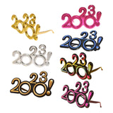 Maxbell 2023 Funny Glasses Eve Party Supplies Photo Prop for Kids Celebration Rose